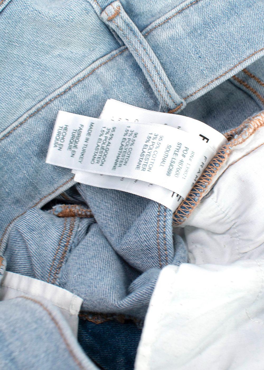 Frame Light Wash Le skinny Je Jeanne Crop Jeans