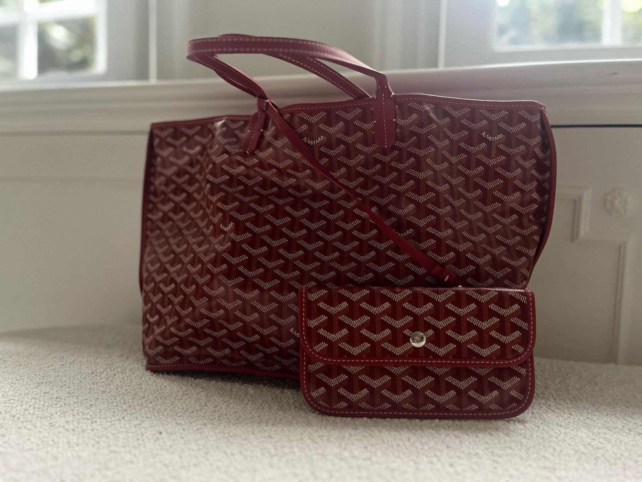 Goyard Red Anjou Reversible Tote Bag