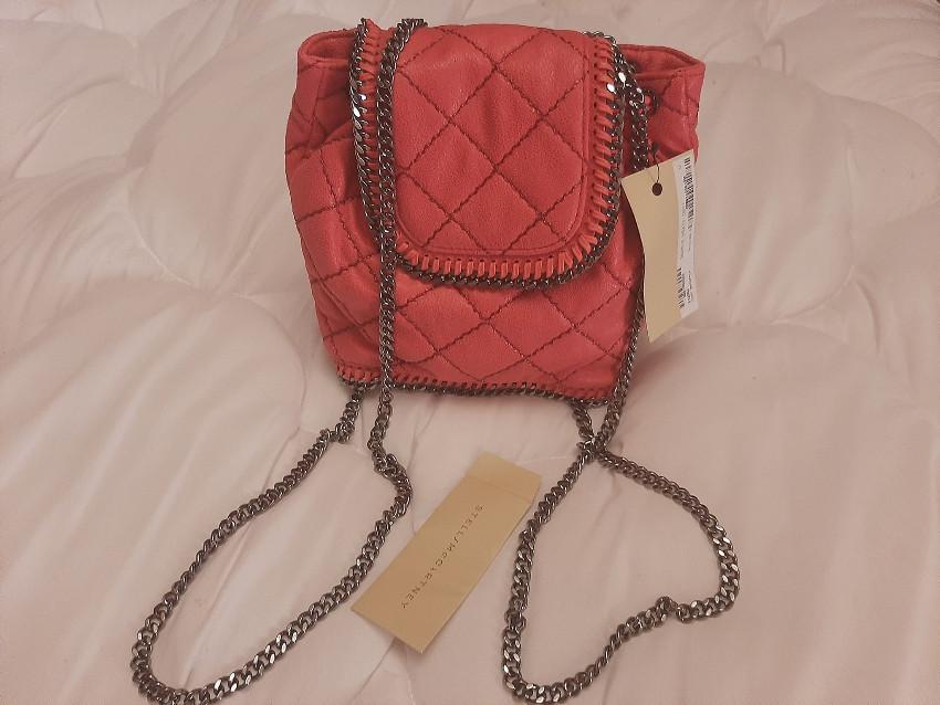Stella McCartney Red Mini Falabella Backpack