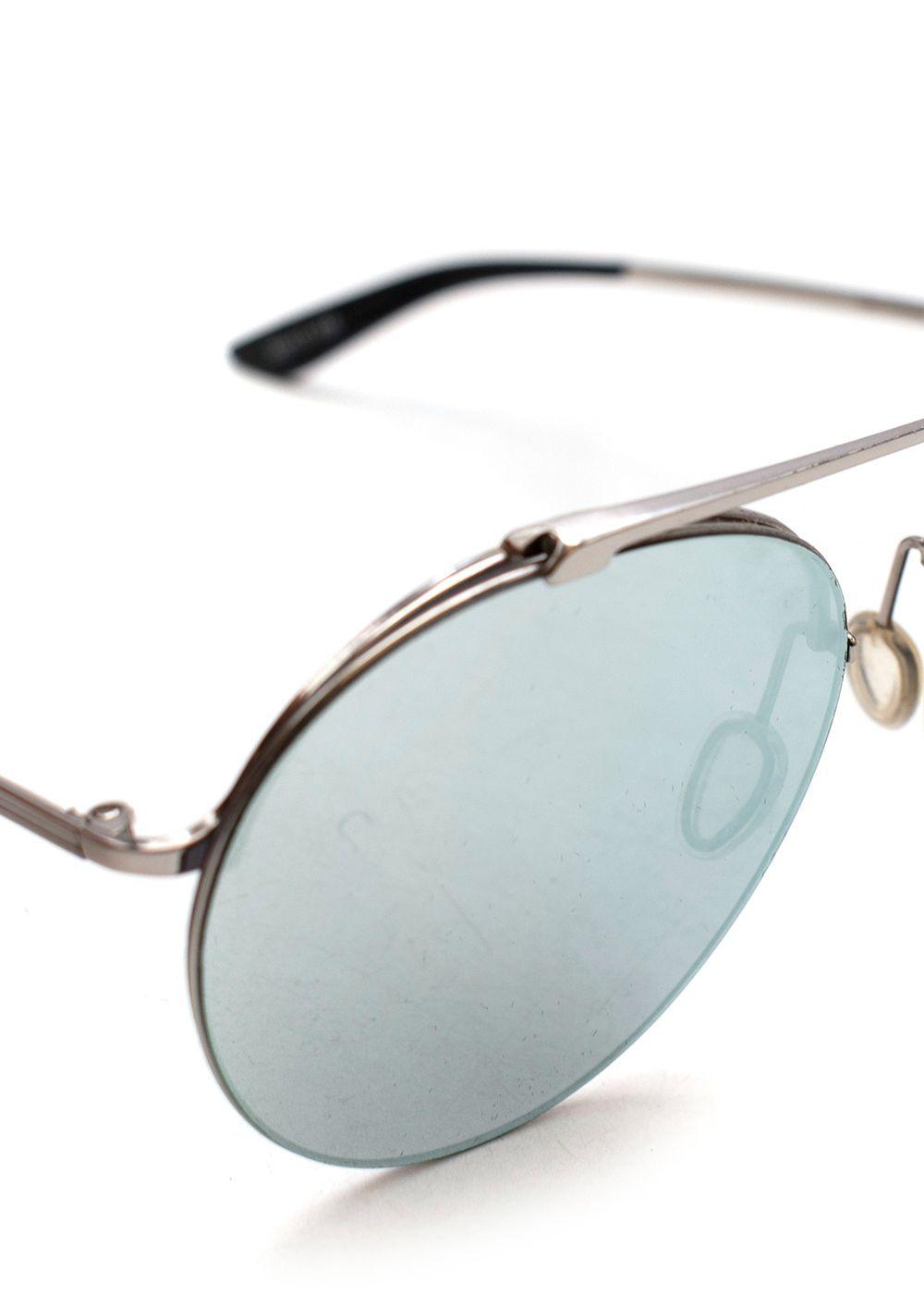 Mirrored Round Aviator Sunglasses