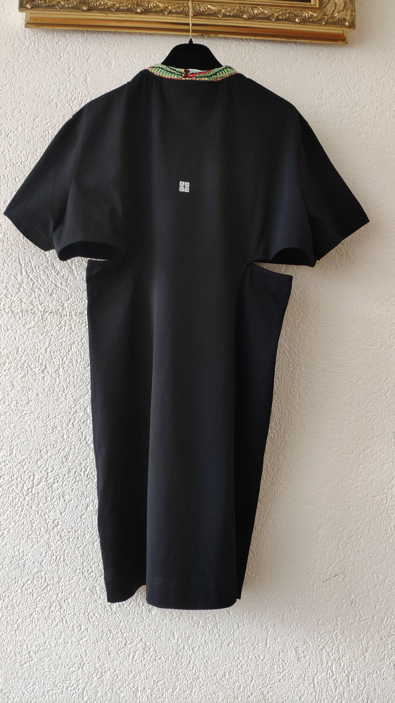 Givenchy Black Cut Out T-Shirt Dress