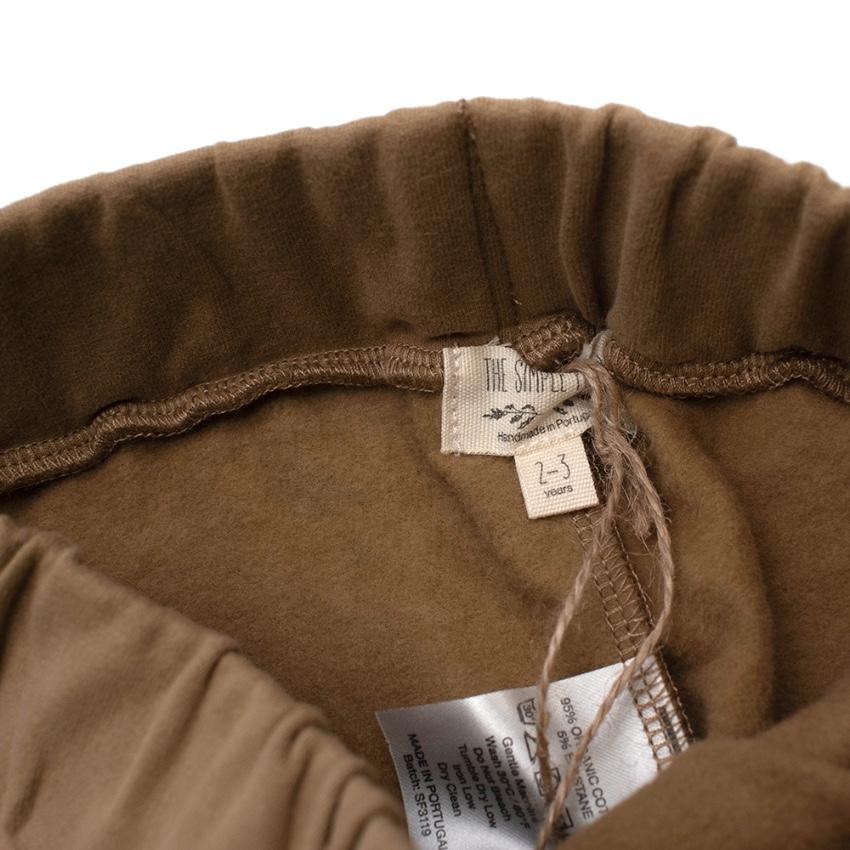 The Simple Folk Camel Wide Leg Fleece Trousers