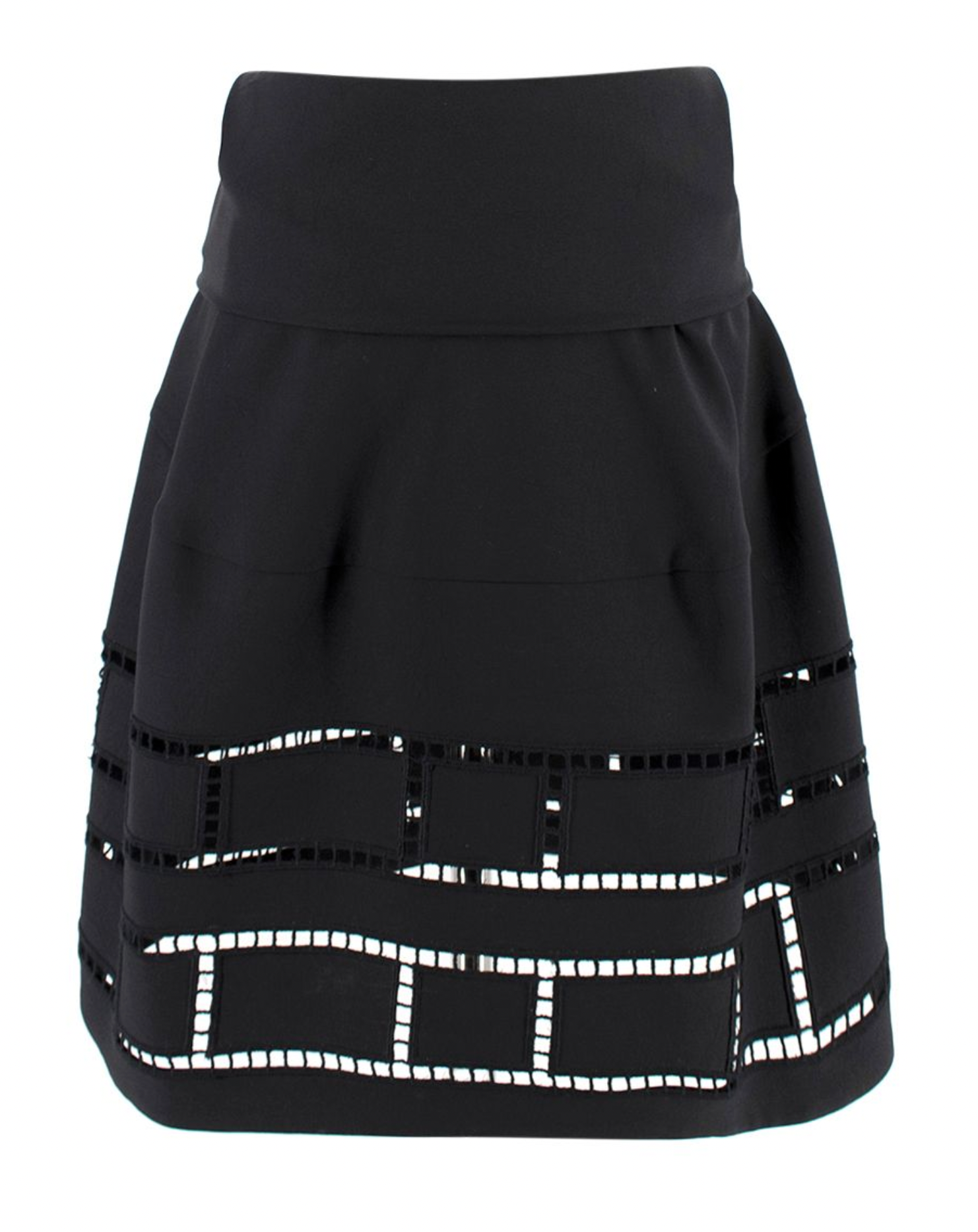 Marni Black Cut-out High Waist Skirt