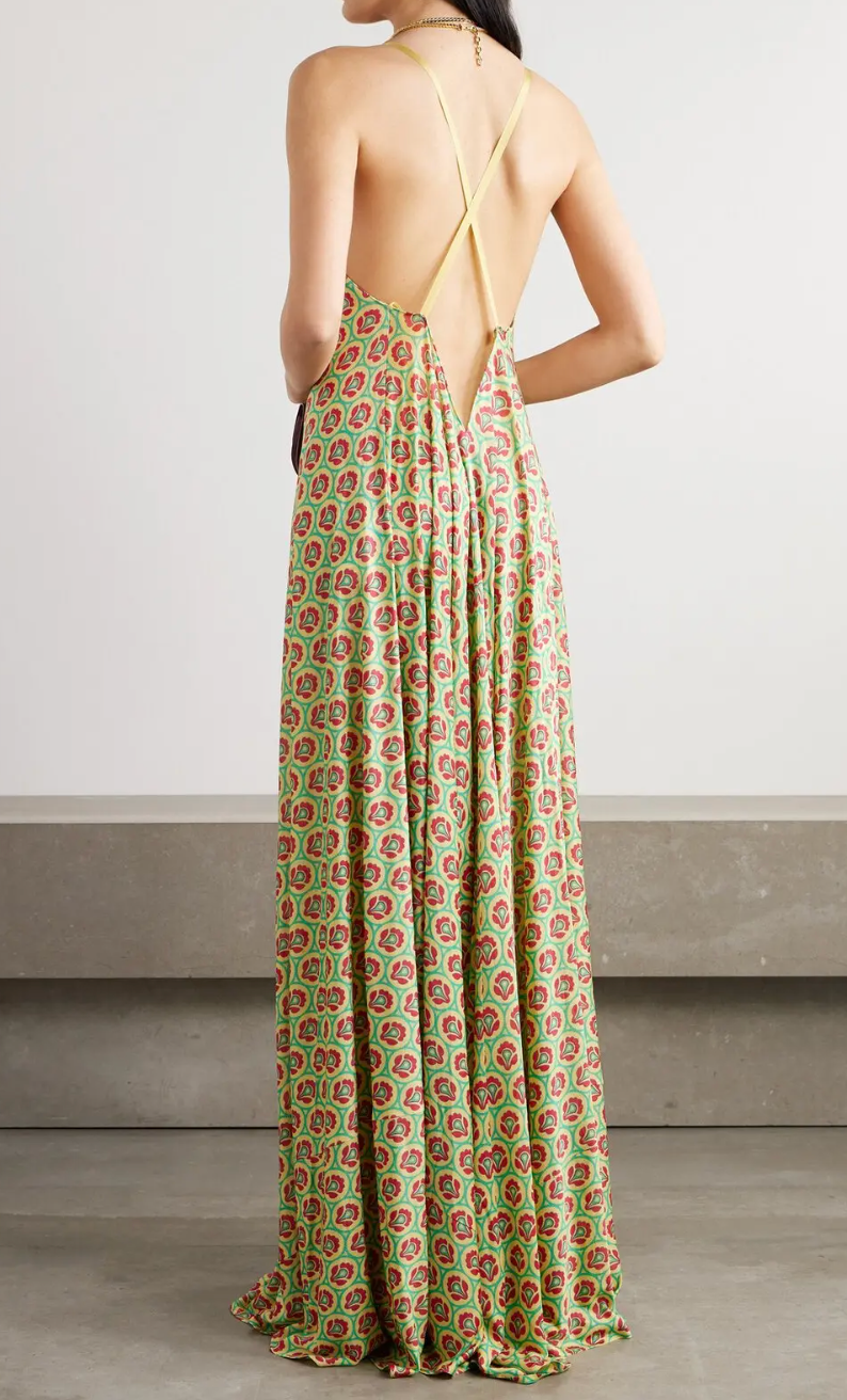 Etro  Printed Woven Maxi Dress