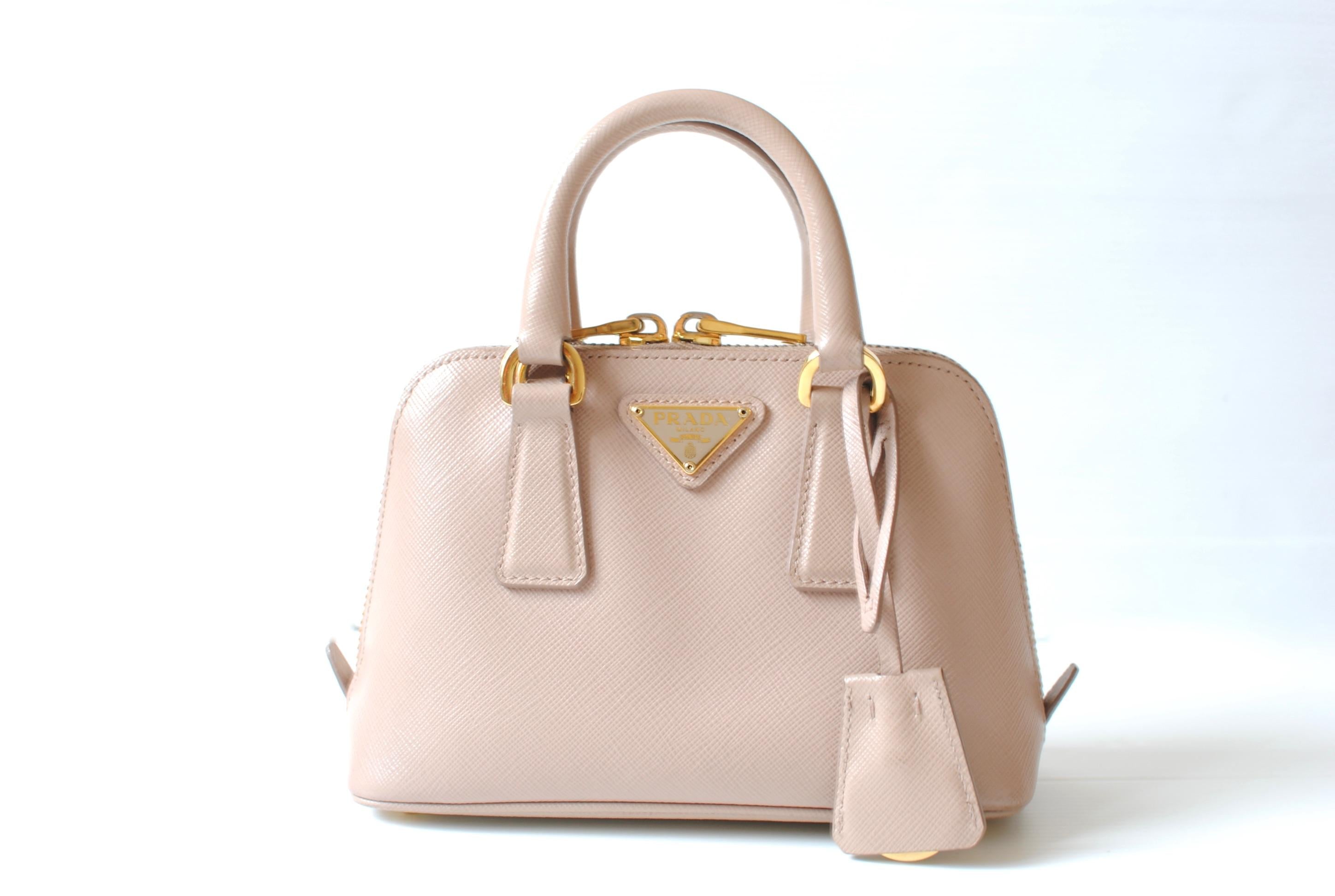 Prada Pink Saffiano Leather Promenade