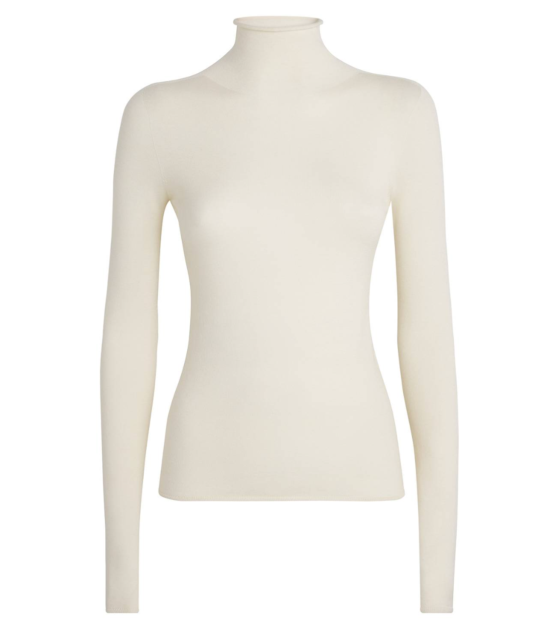 Colombo White Kid Wool Rollneck Sweater