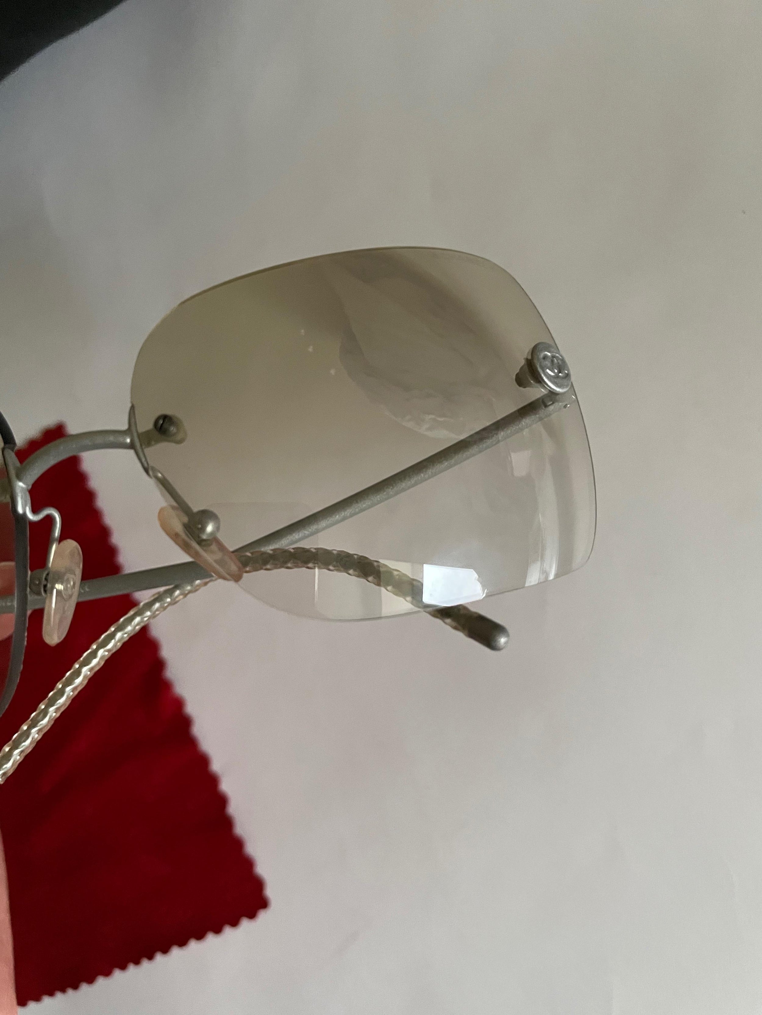 Vintage square gradient lens sunglasses