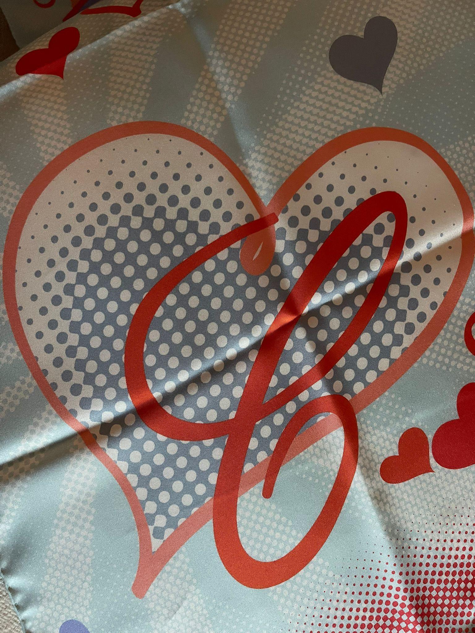 Etole Love Printed Silk Stole