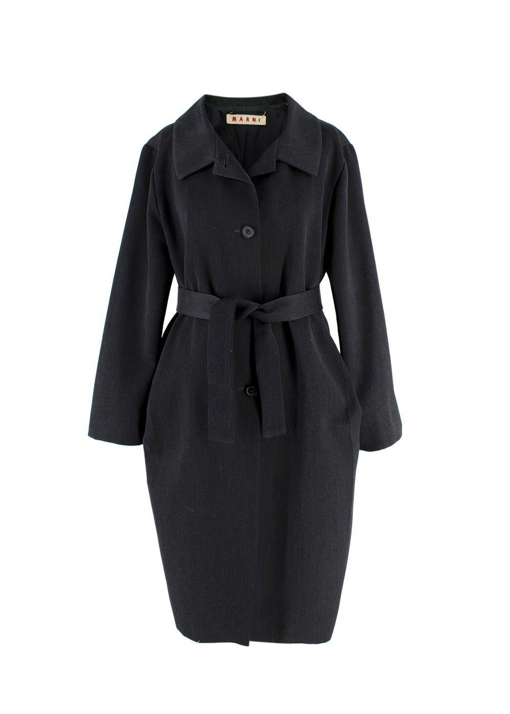 Belted Wool Blend Coat