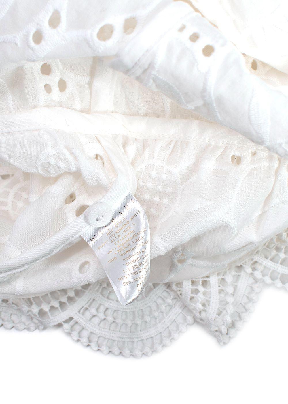 Waimari White Embroidered Mini Dress