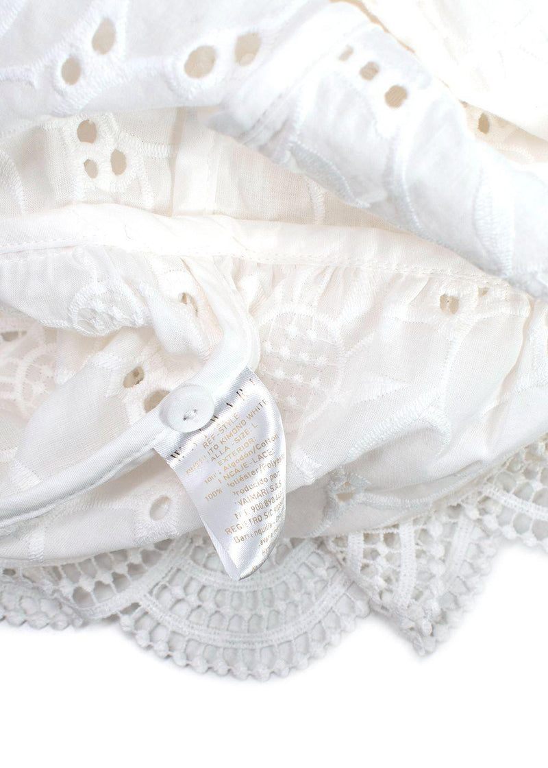 Waimari White Embroidered Mini Dress
