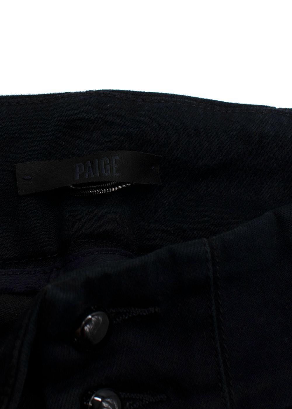 Paige Black Denim Blake Corset Jeans