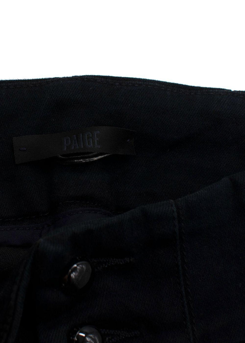 Paige Black Denim Blake Corset Jeans