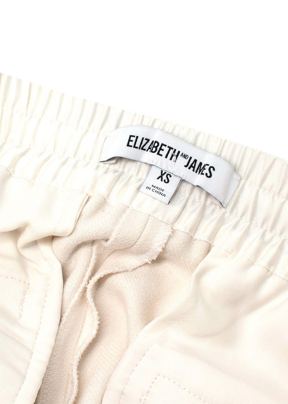 Elizabeth and James Ivory Satin Detail Joggers