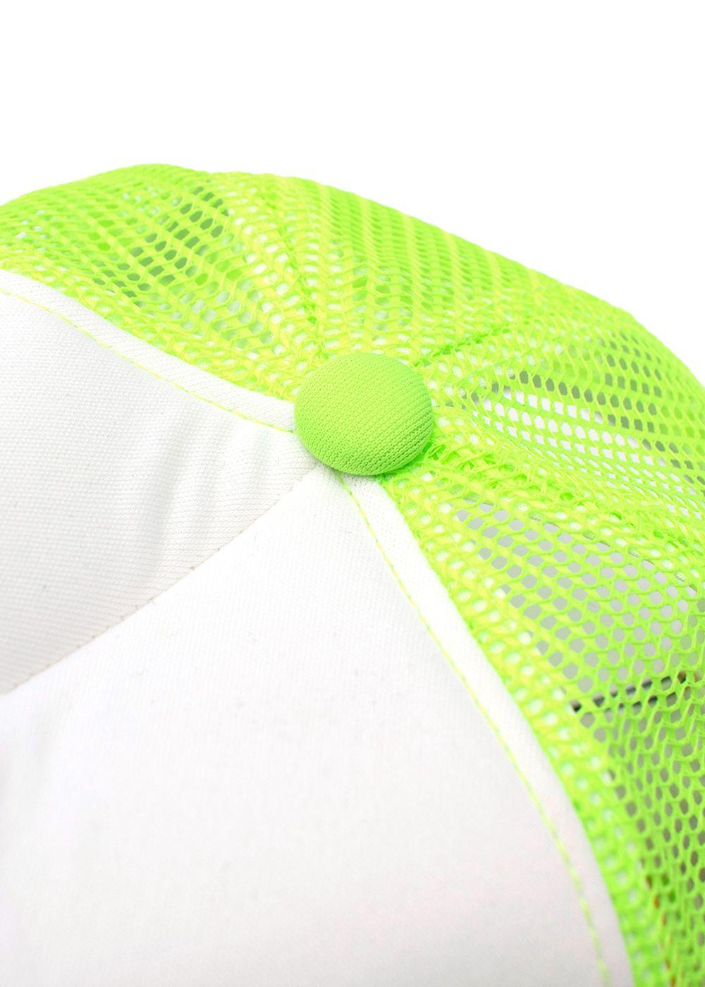 Valentine Logo Printed Neon Mesh Cap