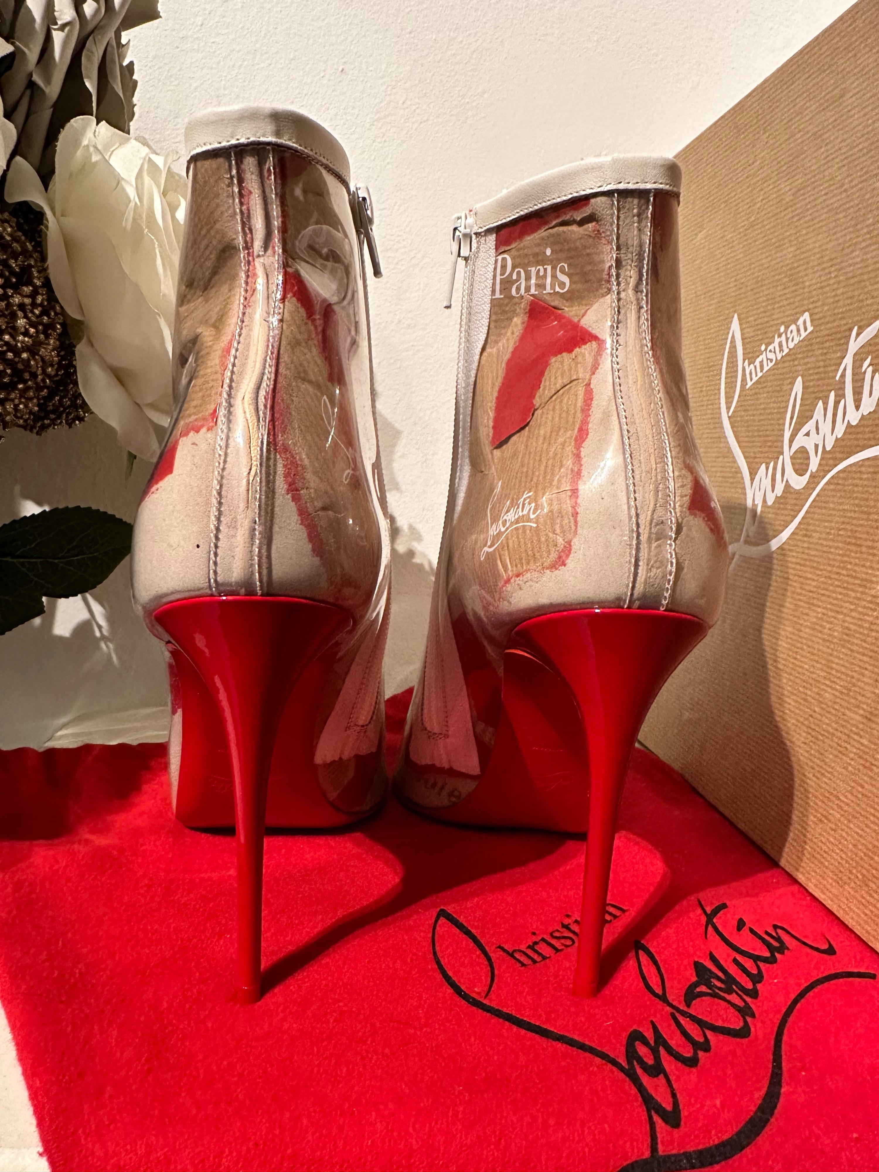 Christian Louboutin Limited Edition PVC Heeled Boots