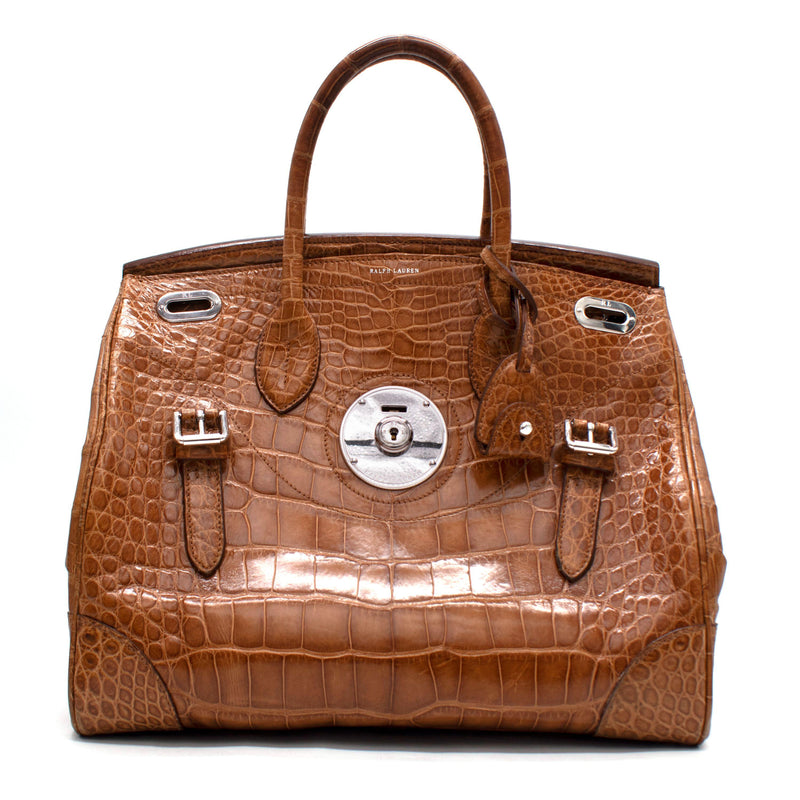 Ralph Lauren Ricky 33 Caiman Crocodile Bag