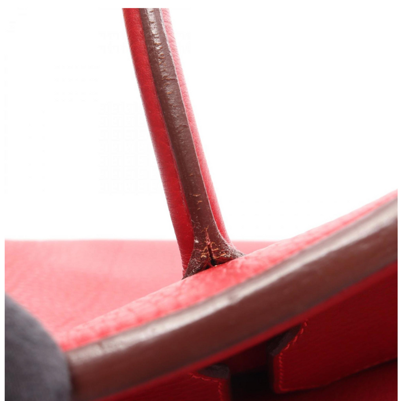 Hermès Birkin 30 Bag in Red Togo Leather with Gold Hardware