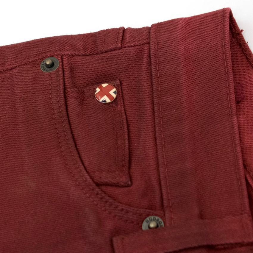 Hudson Red Coated Jeans