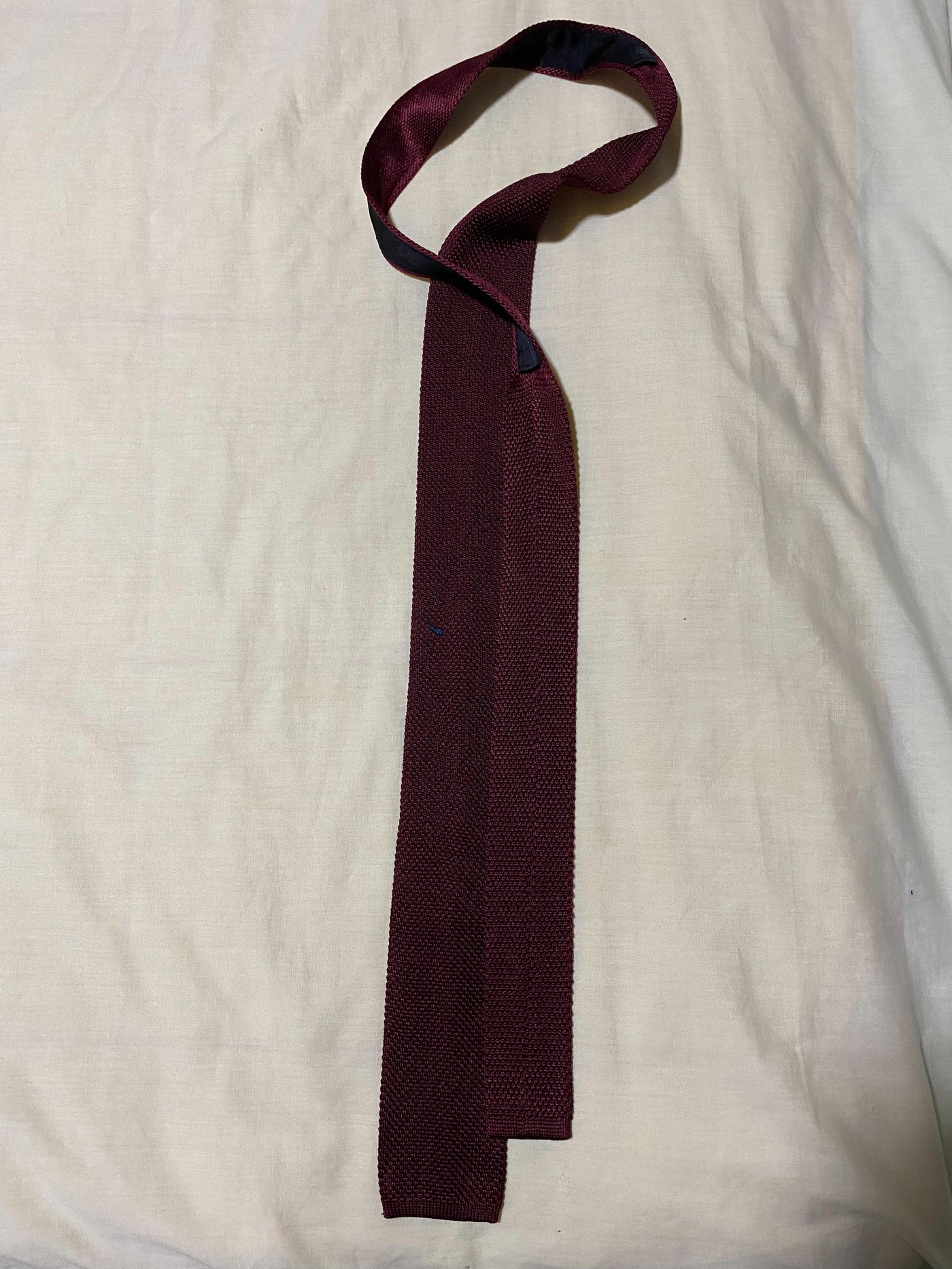 Silk Knitted Square Tie