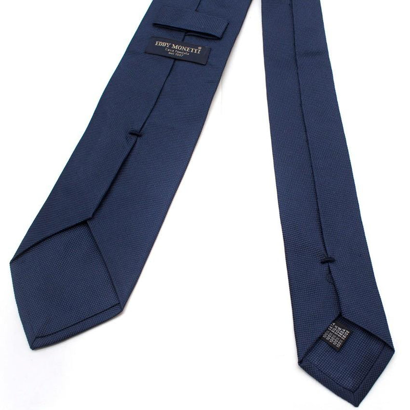 Eddy Monetti Navy Silk Tie