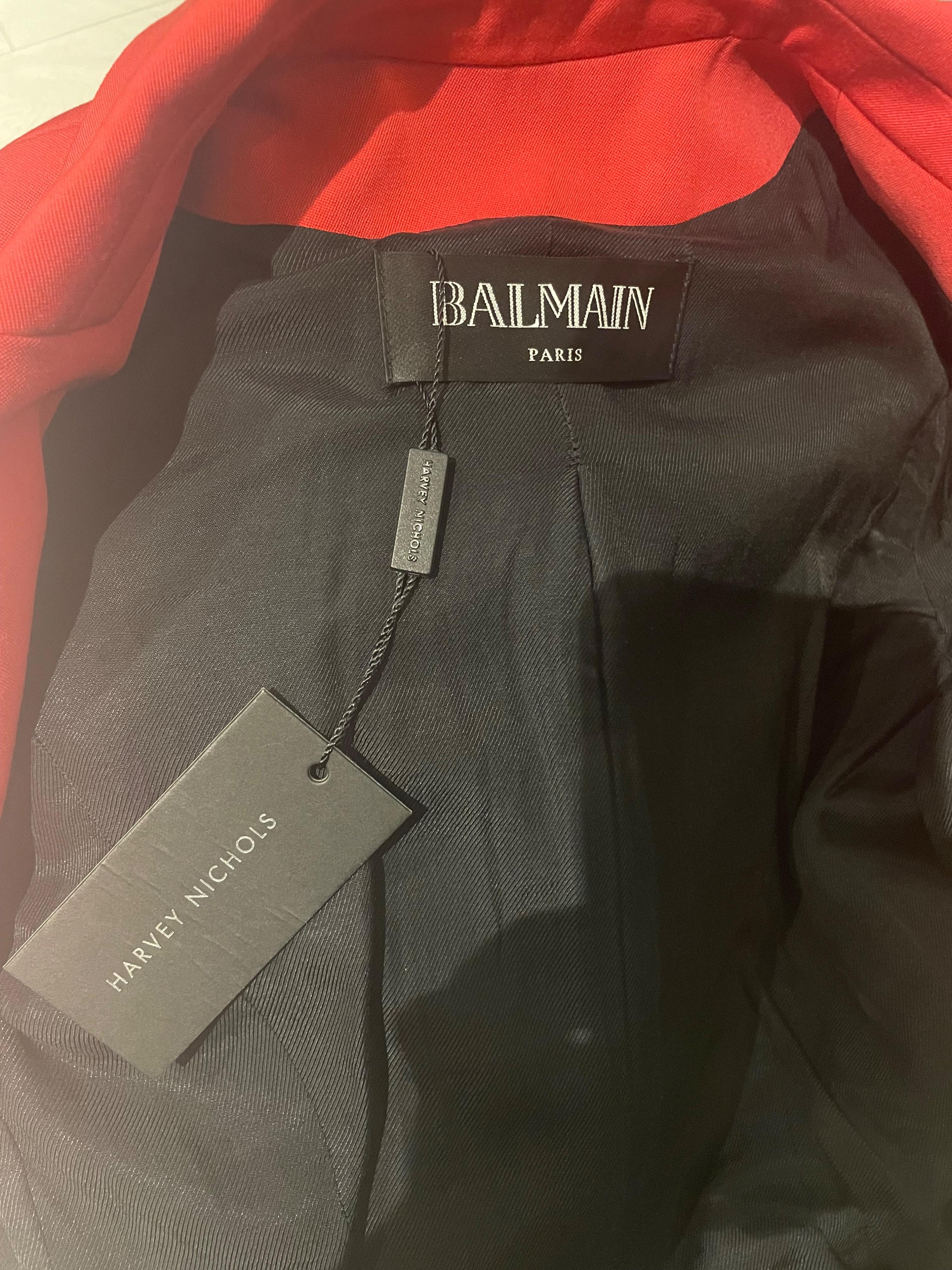 Balmain Deep Pink Double Breasted Blazer