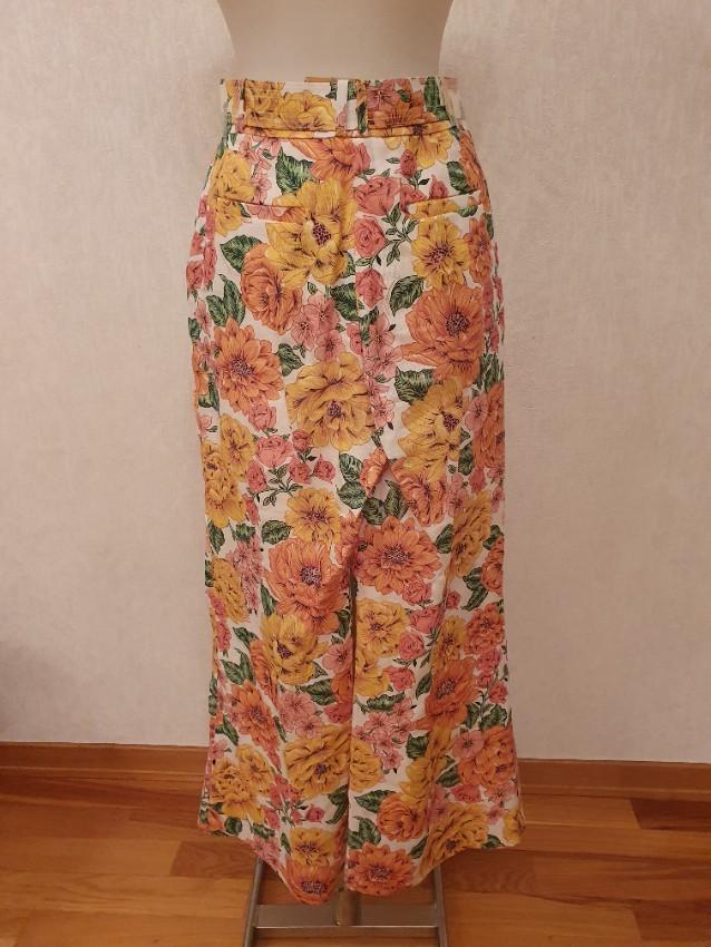 ZIMMERMANN Poppy Floral Print Flared Trousers