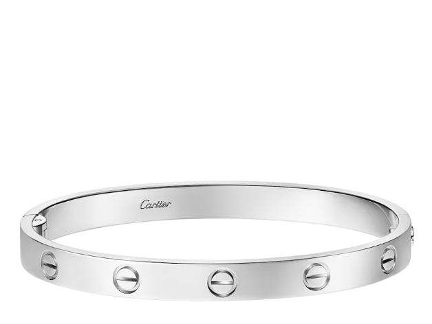 Cartier LOVE Classic White Gold Bracelet 16 (with Box