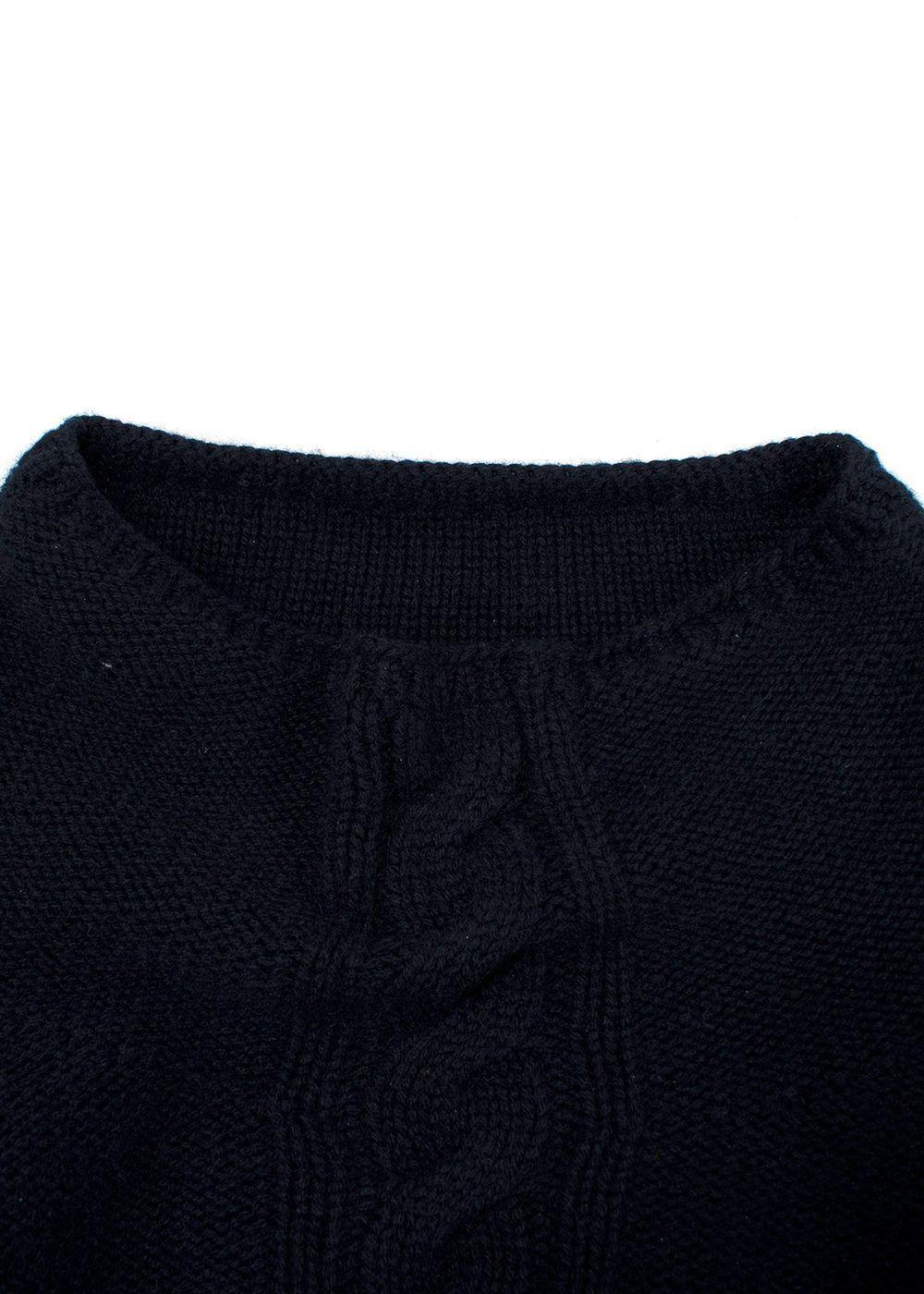 'S Max Mara Navy Turtleneck Cashmere Sweater