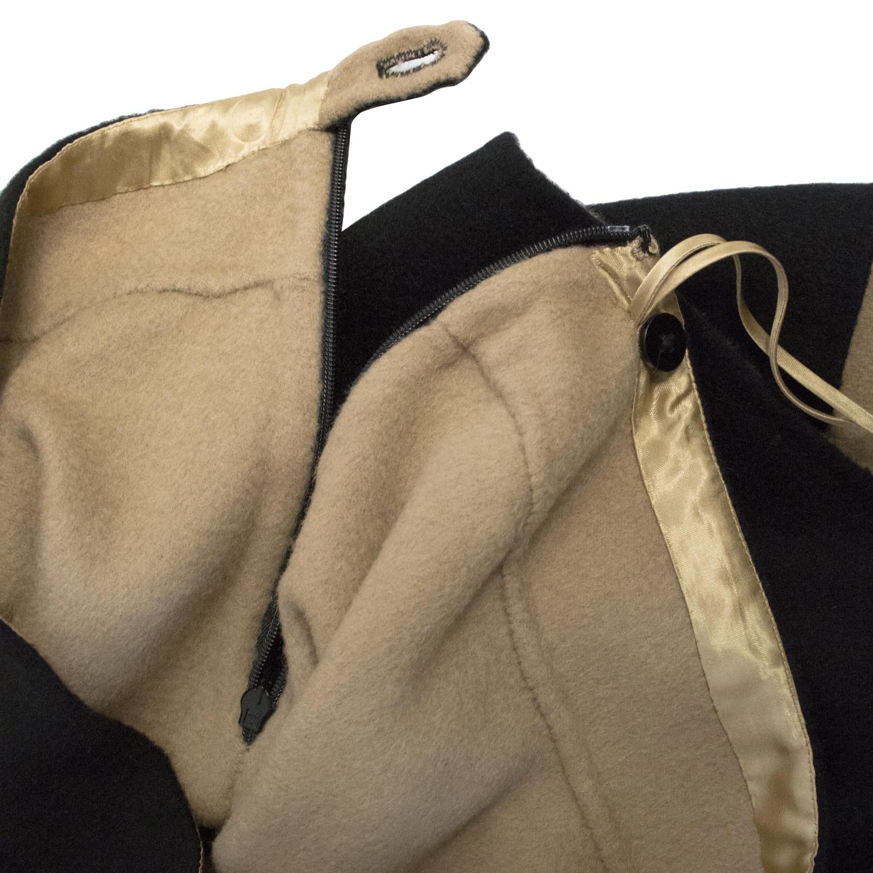 Episode Black woollen skirt