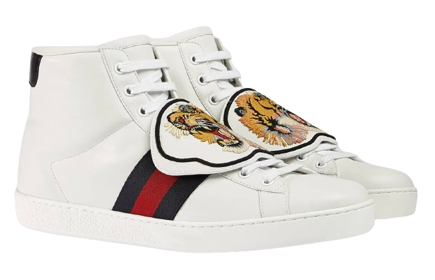 Gucci Tiger Patch Ace High Tops