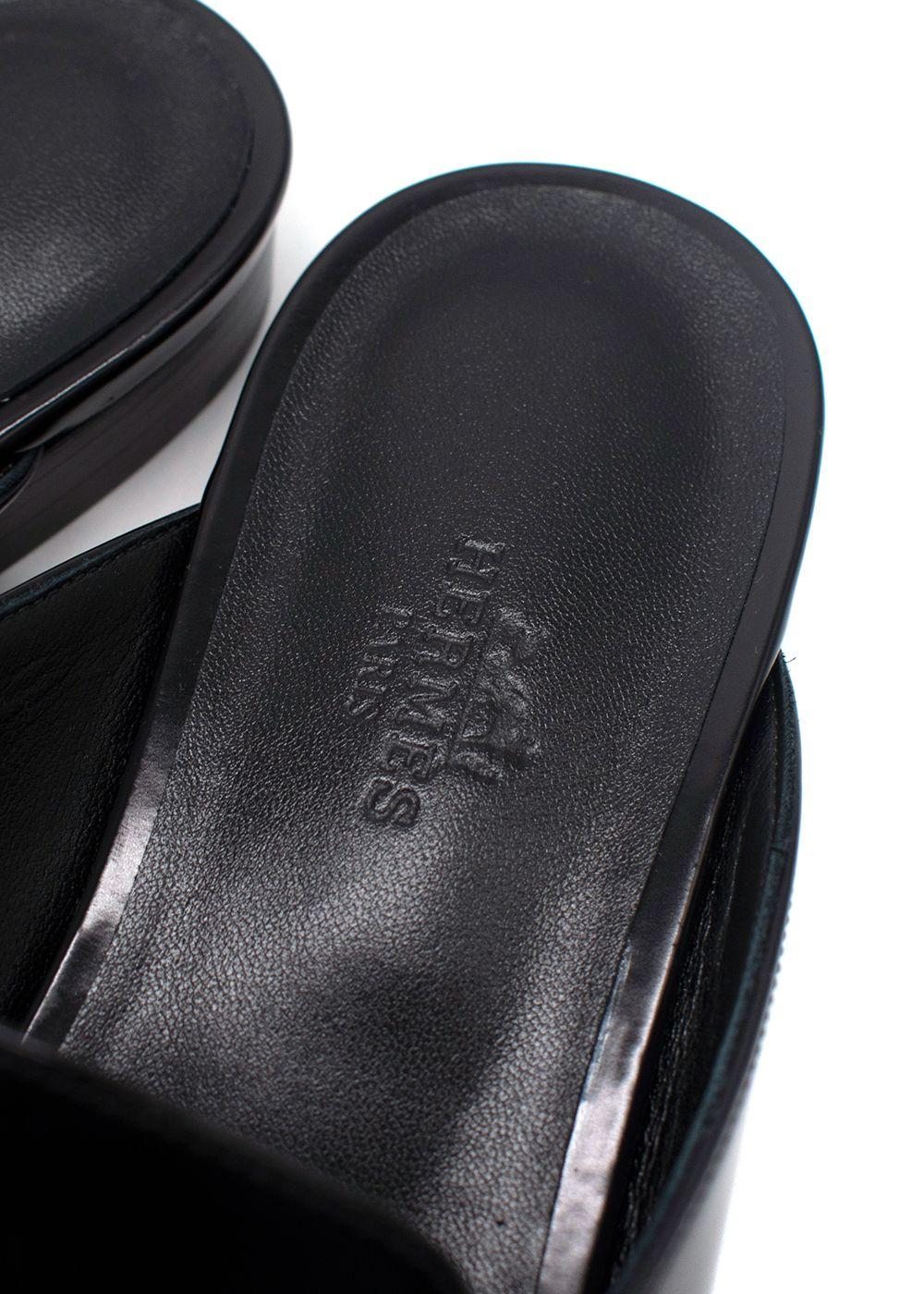 Hermes Noir Oz Mule