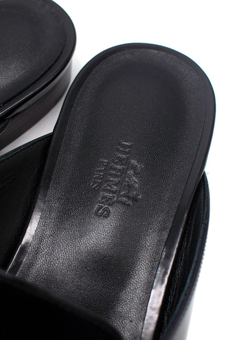 Hermes Noir Oz Mule