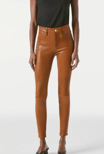 Frame Le High Skinny Leather Jeans