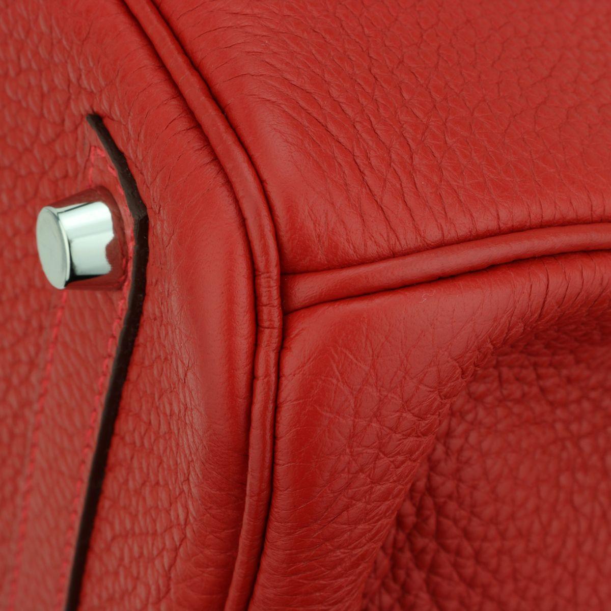 Hermès Birkin 30cm Rouge Casaque Togo Leather with Palladium Hardware