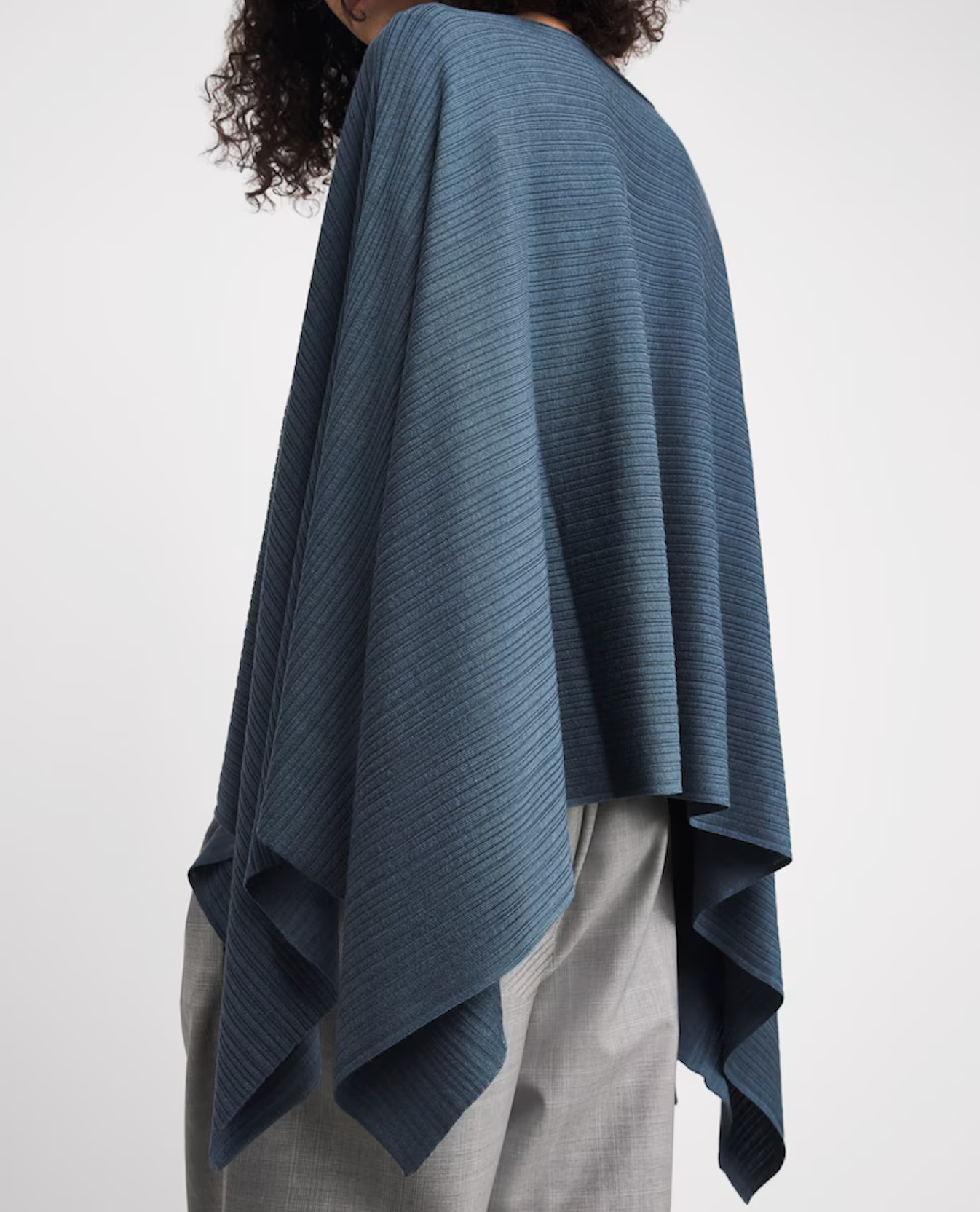 Agnona Plissé Cropped Poncho