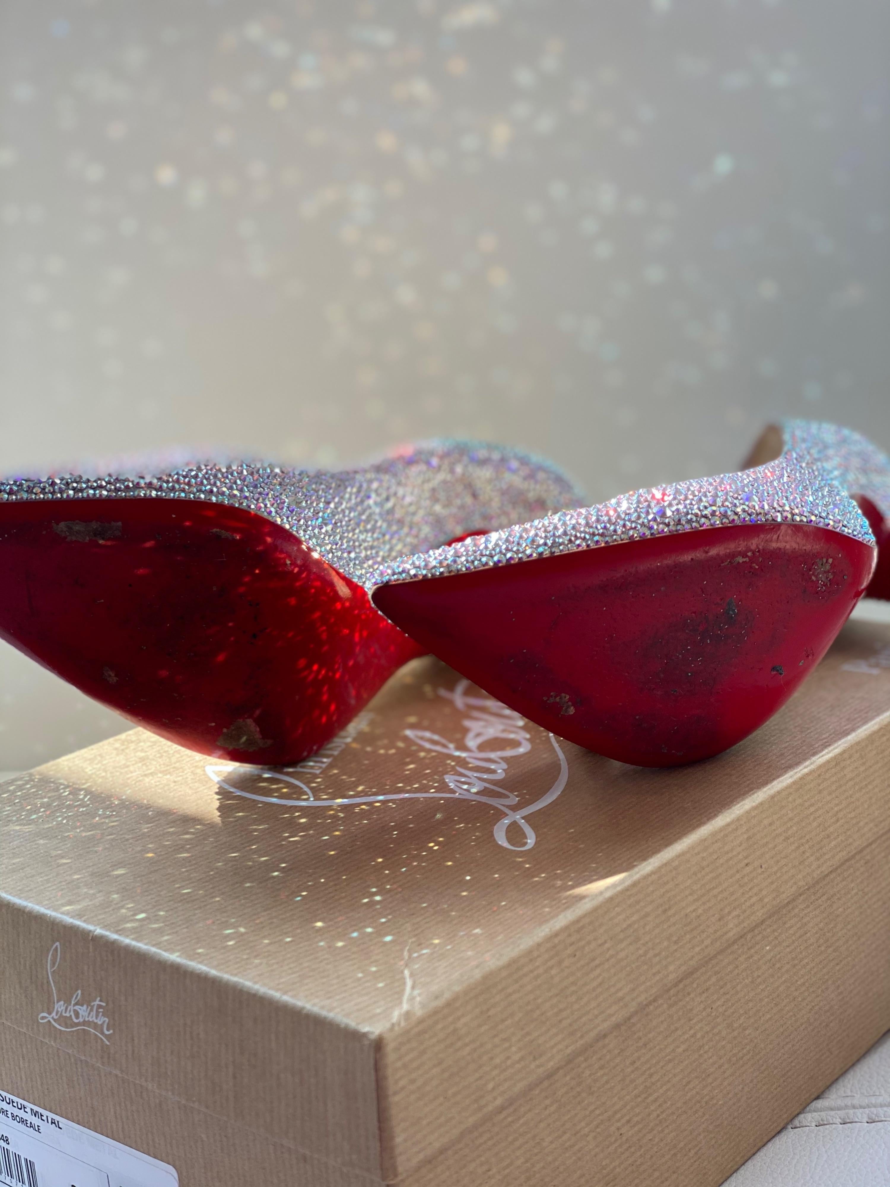Christian Louboutin Crystal Embellished Kate Heels