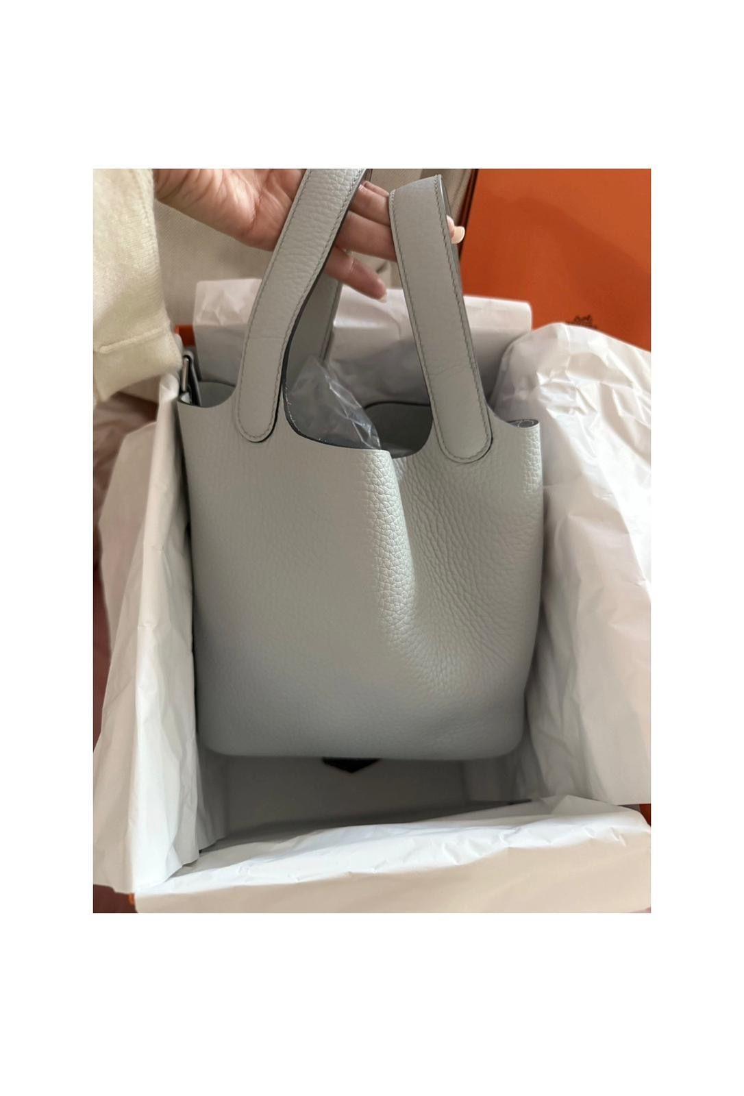 Hermes Bleu Pale Picotin 18