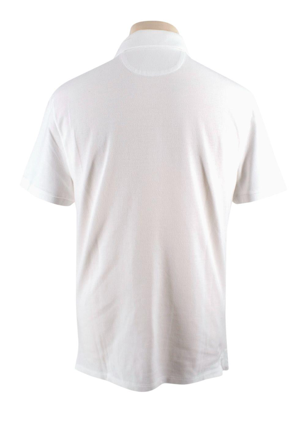 Valentino White Logo Polo T-Shirt