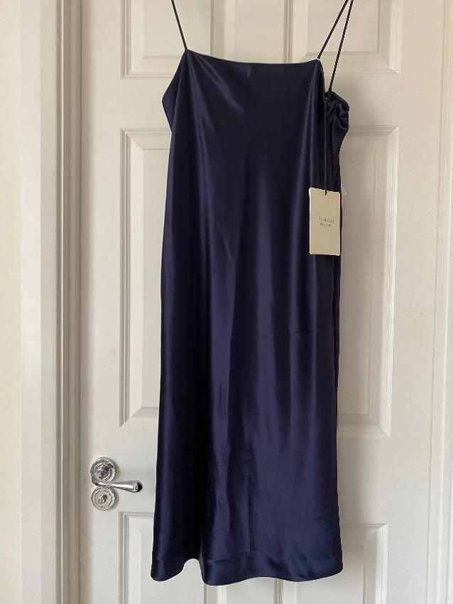 Deveaux Coco Satin Midi Dress