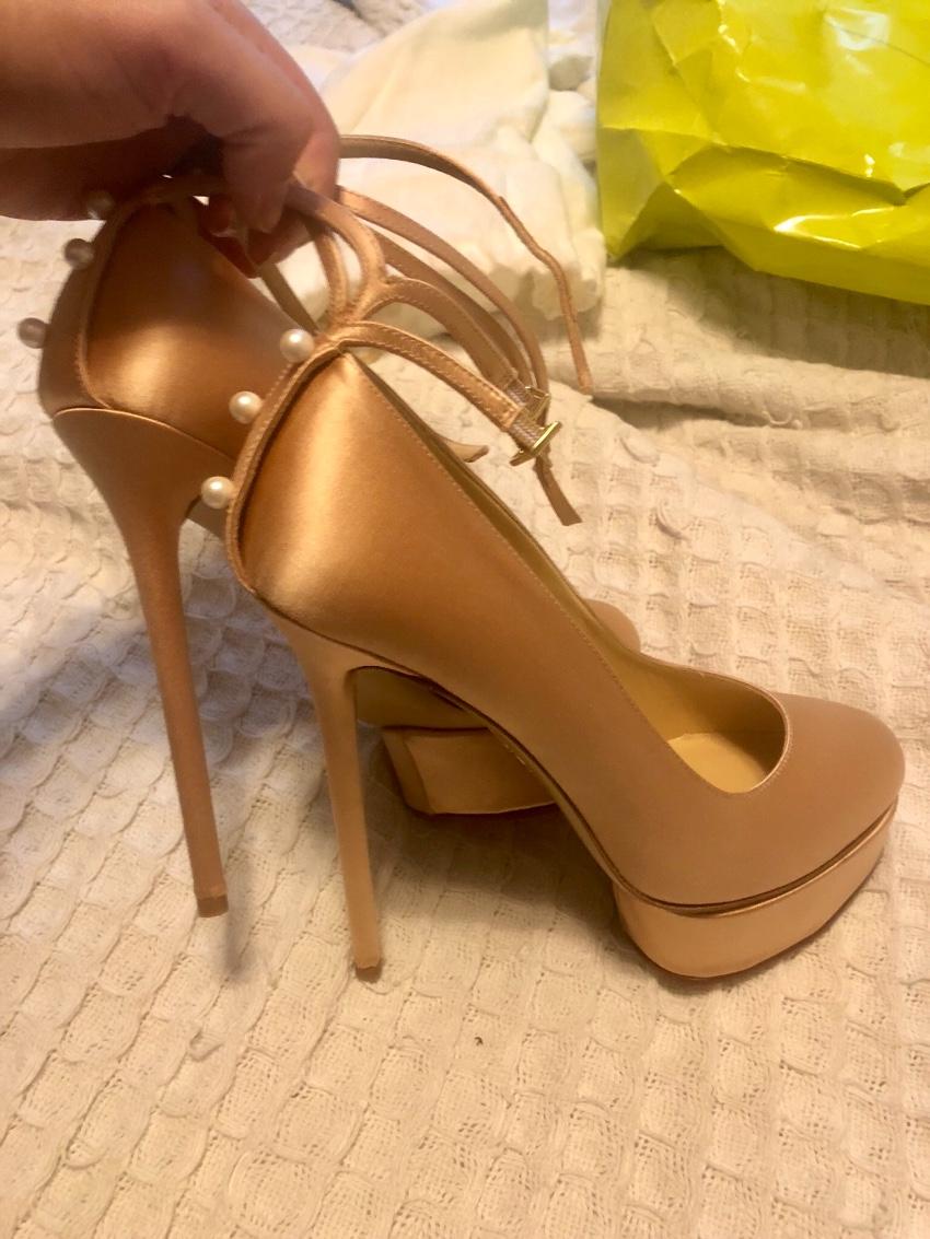 Charlotte Olympia satin heels