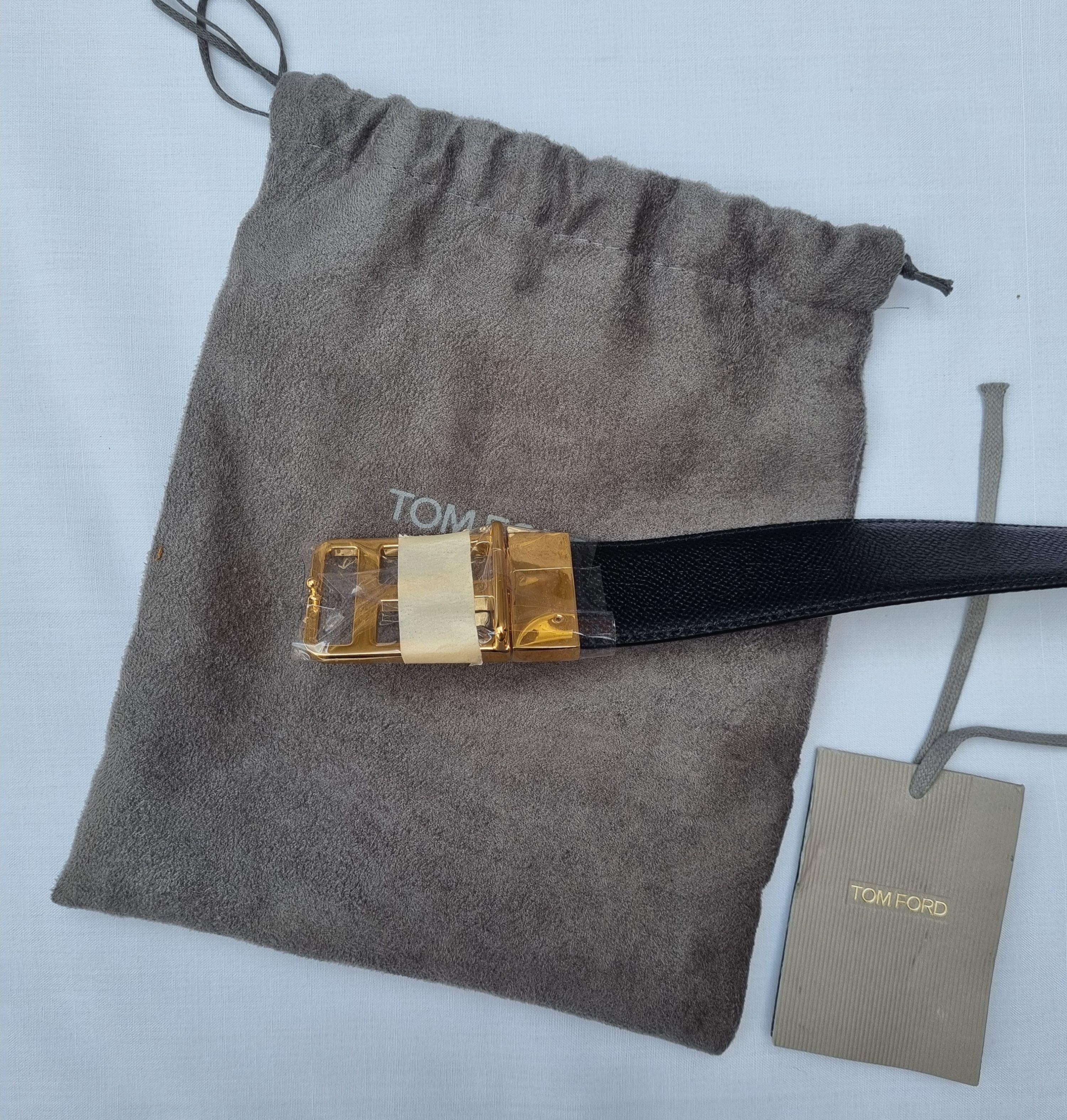 Frame T Leather Belt - Size 95