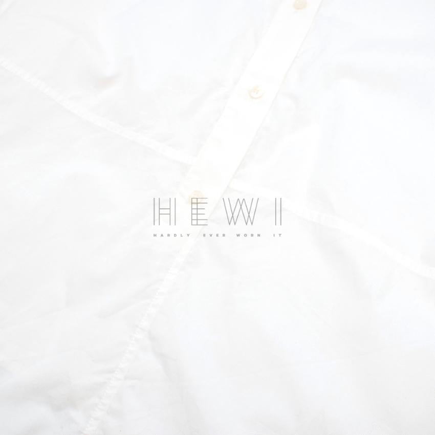 Tome White Tie Black Blouse