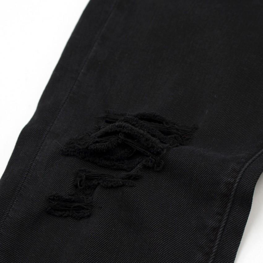 IRO Jarod Ajuste Distressed Black Jeans