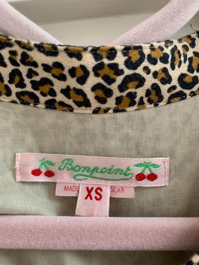 Bonpoint Leoaprd Print Kids XS Playsuit