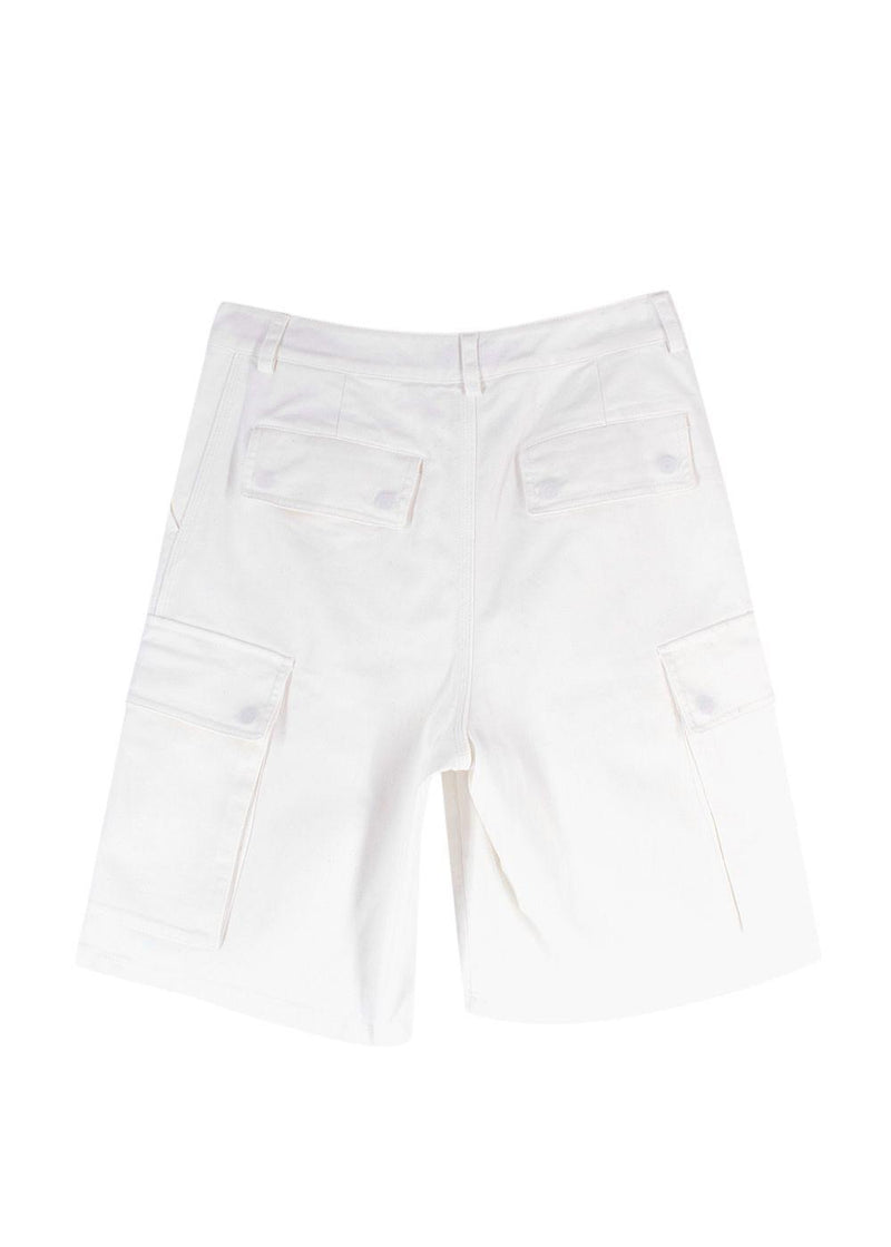 Dior White Denim Zip Shirt and Jorts Set