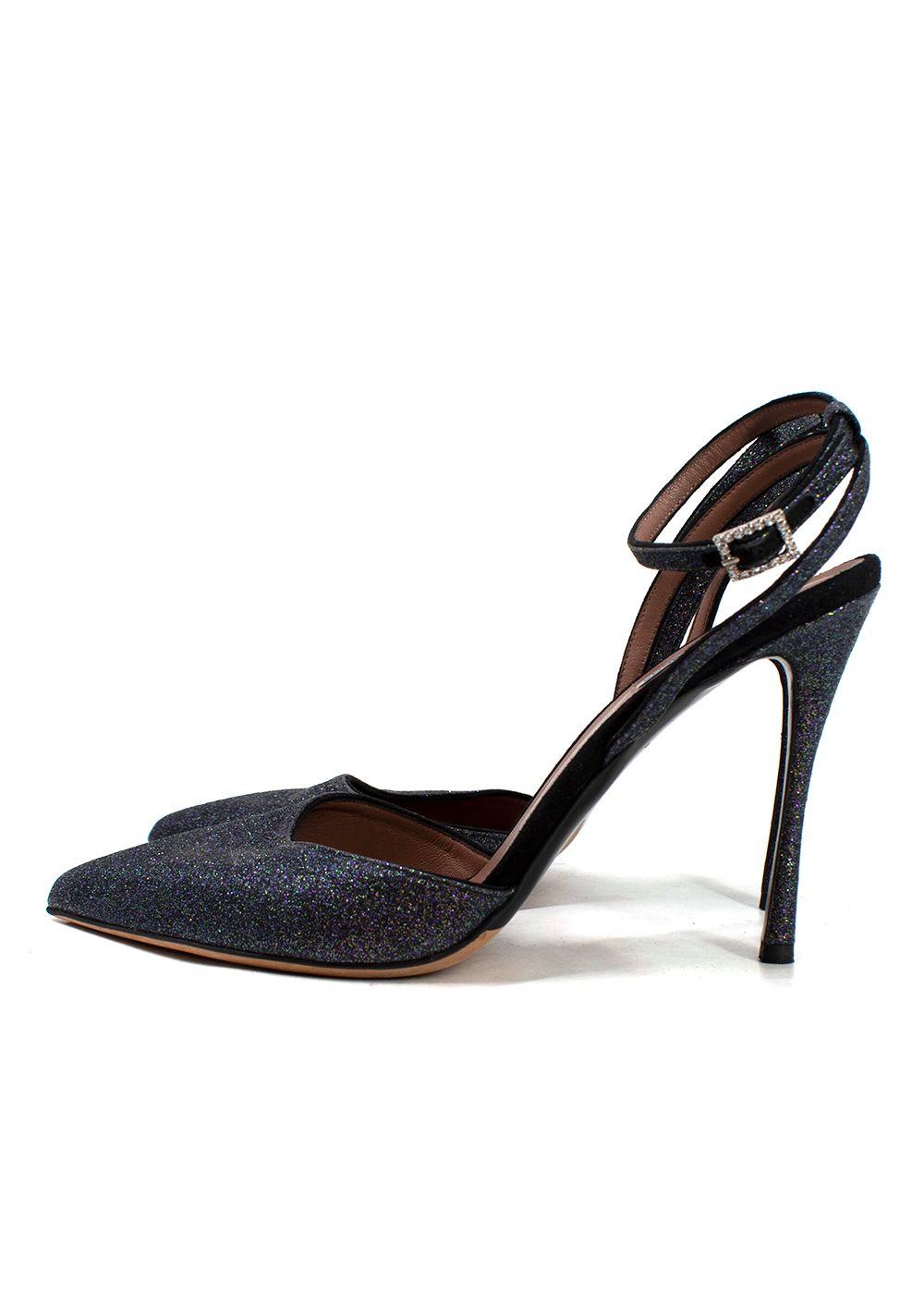 Tabitha Simmons Purple Glittery Heel