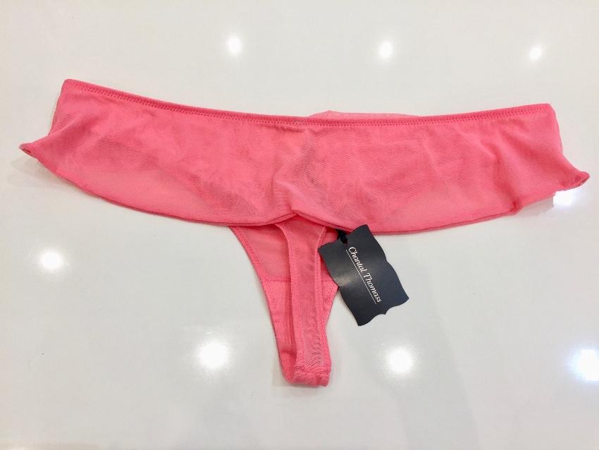 Chantal Thomass watermelon péché Strapless bra and thong set