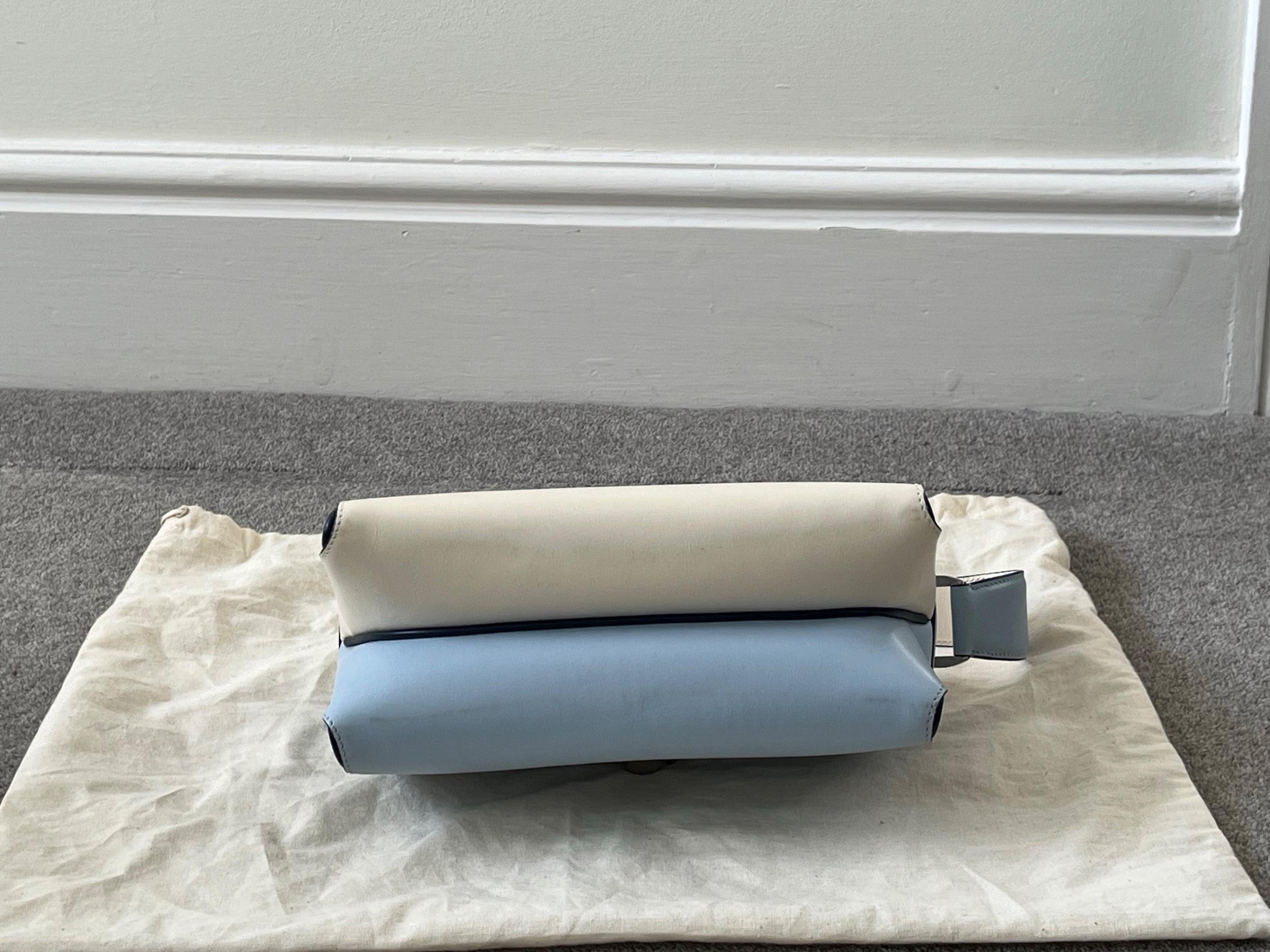 Baby Blue Leather Mini Bag