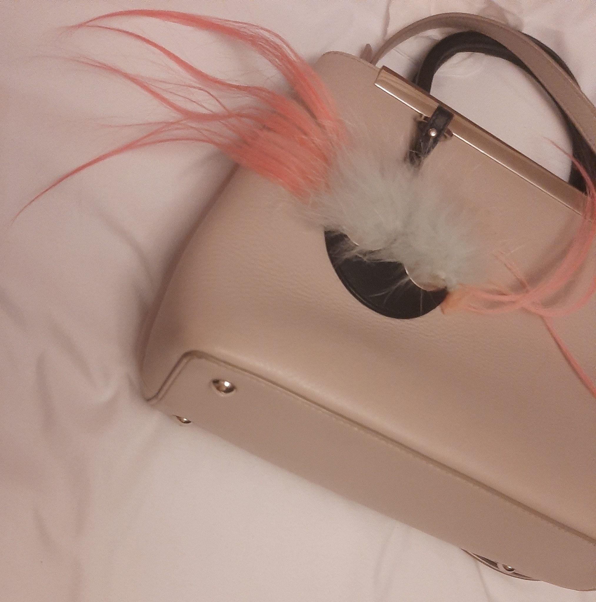 Pink leather Monster Mini 2Jours bag